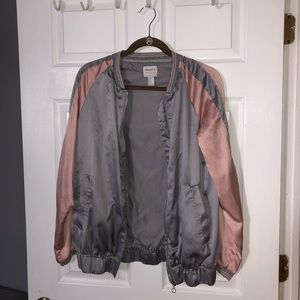 Forever 21 Grey and Pink Light Jacket, Medium